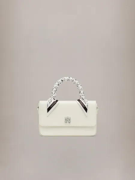AMIRI WOMEN - WOMEN'S MICRO LONG MA BAG - Alabaster