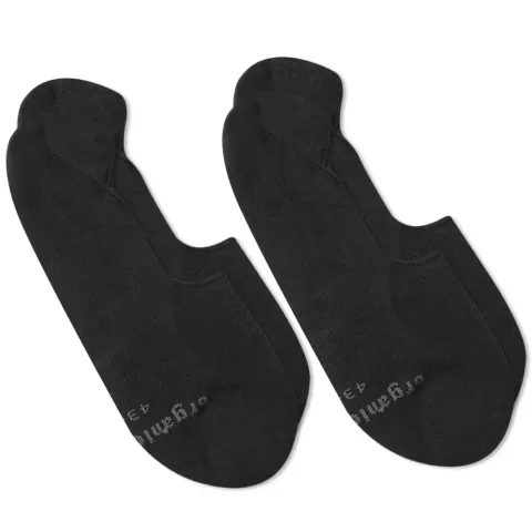 Organic Cotton No-Show Socks - 2 Pack