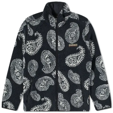 Holiday Jacquard Paisley Fleece Jacket