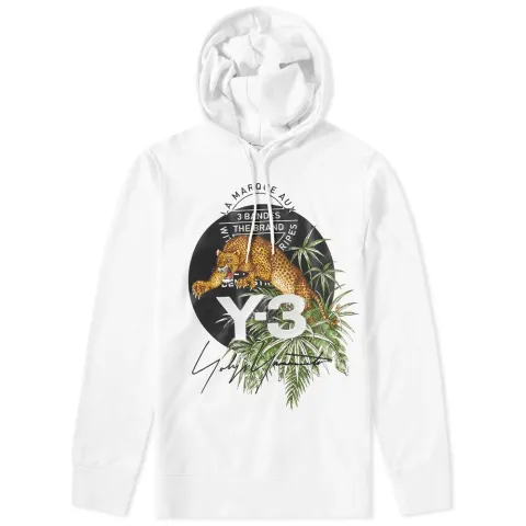 Embroidered Leopard Popover Hoody