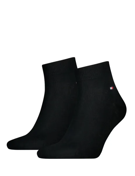 Tommy Hilfiger 2 Pack Cotton Rich Quarter Socks