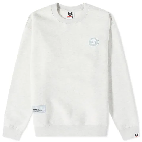 AAPE Now Tonal Camo Silicon Badge Crew Sweat