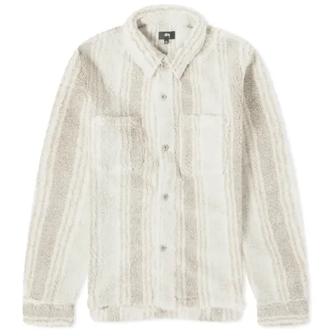 Stripe Sherpa Shirt