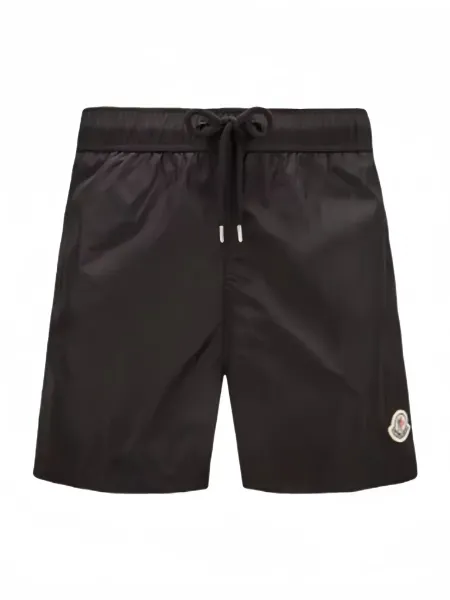 Men Logo Patch Shorts Black