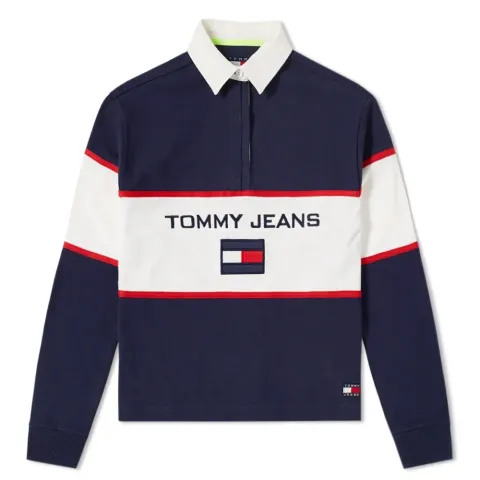 5.0 Women's 90s Blocked Rugby Shirt