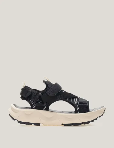 Regatta Lito Animal Print Riptape Flatform Sandals White/Black