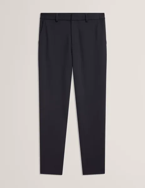 Ted Baker Regular Fit Flat Front Suit Trousers Navy