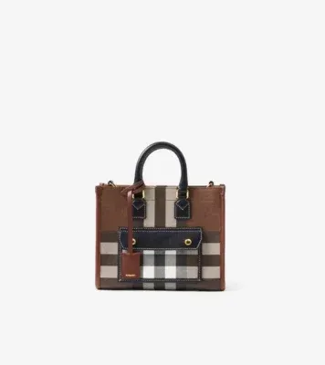 Mini Freya Tote in Dark birch brown - Women, Canvas