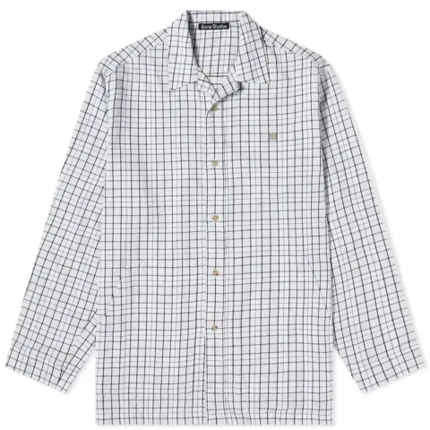 Oseara Flannel Check Face Overshirt