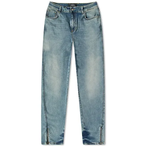 Split Zip Denim Jeans
