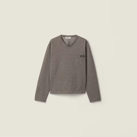 Jacquard jersey T-shirt