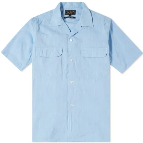 Short Sleeve Open Collar Shirt