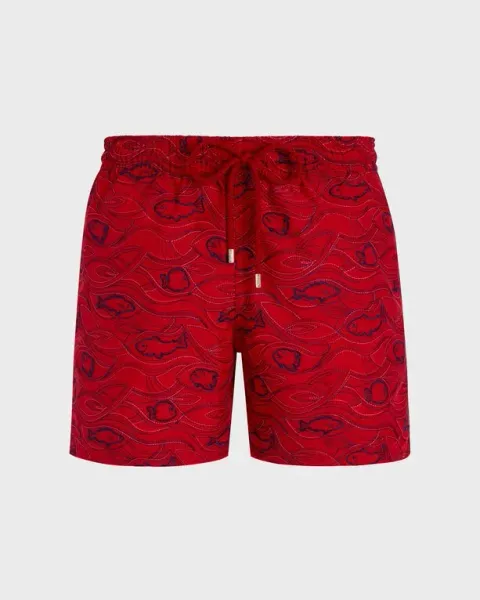 Vilebrequin Men Swim Shorts Embroidered Aquarium- Limited Edition