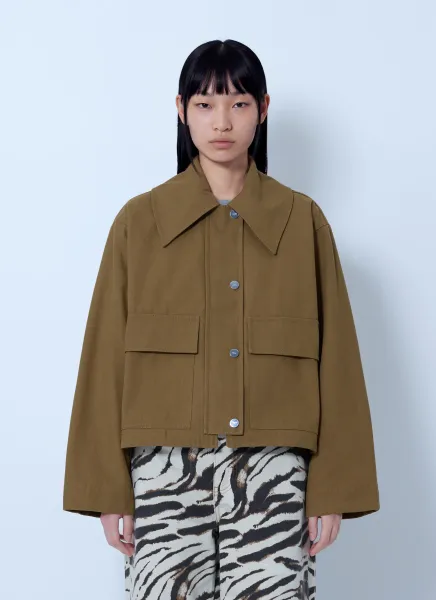 GANNI Workwear Canvas Short Barn Jacket