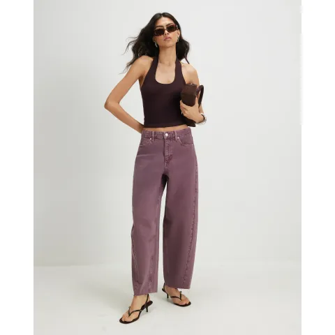 River Island Twist Seam Barrel Leg Jeans