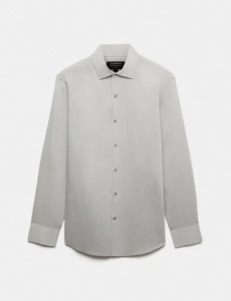Autograph Slim Fit Cotton Performance Shirt Onyx