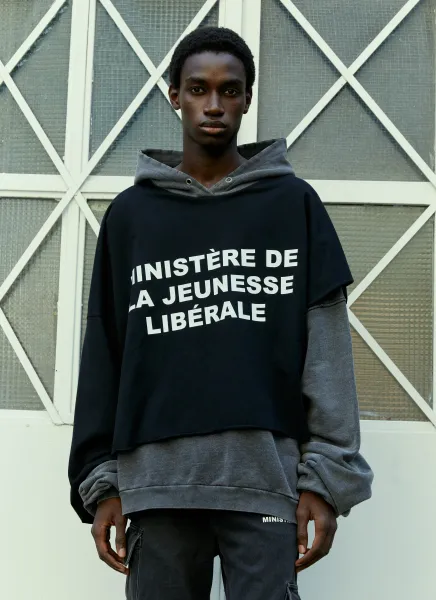 Overlayed Half Sweatshirt