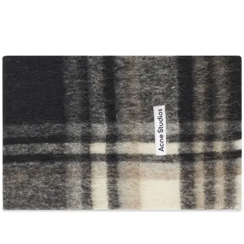 Vana Mohair Check Scarf