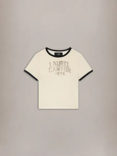 WOMEN - WOMEN'S LAUREL CANYON RINGER TEE - Alabaster