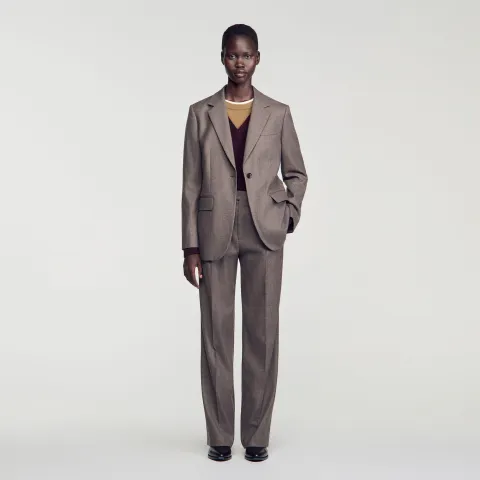 SANDRO Wool suit jacket