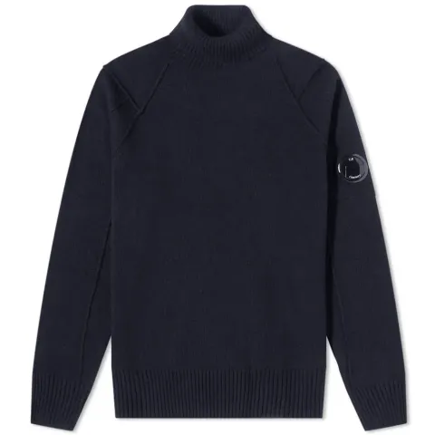 Arm Lens Roll Neck Knit