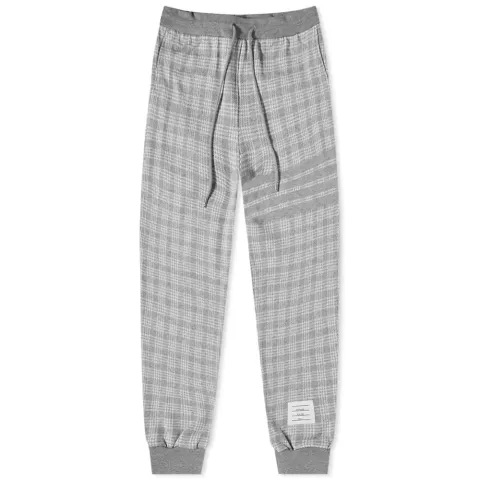 Check Engineered Stripe Sweat Pant
