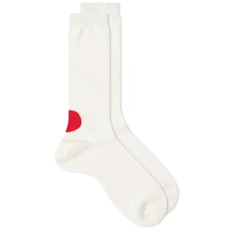 Back Japanese Flag Sock