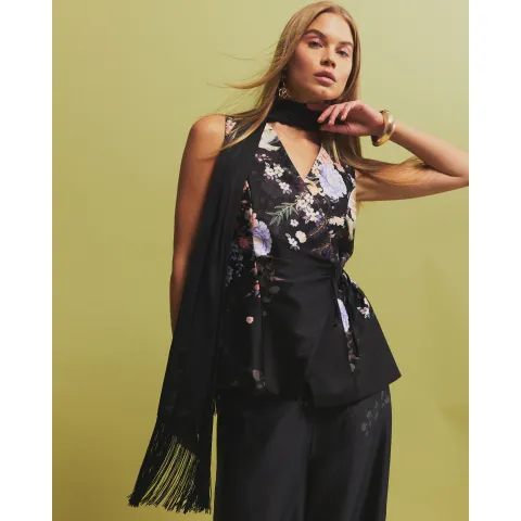 River Island Long Fringe Scarf