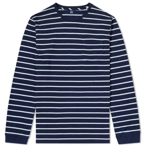 Long Sleeve Stripe Pocket Tee