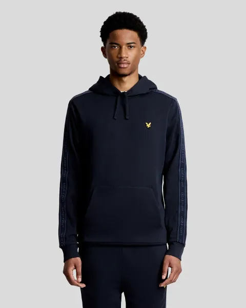 Lyle & Scott Sports Tape Cotton Blend Hoodie