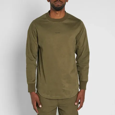 Woven Crew Neck Sweat