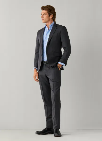 Hackett Wool Prince of Wales Suit - Woven in Italy