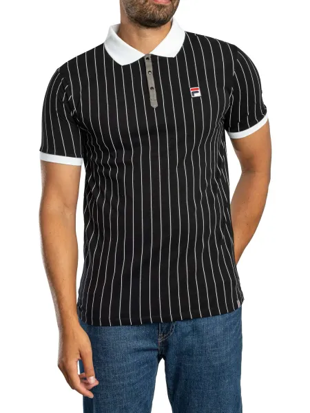 Fila Classic Vintage Striped Polo Shirt