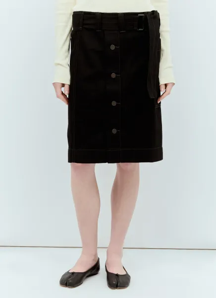 Belted Apron Skirt