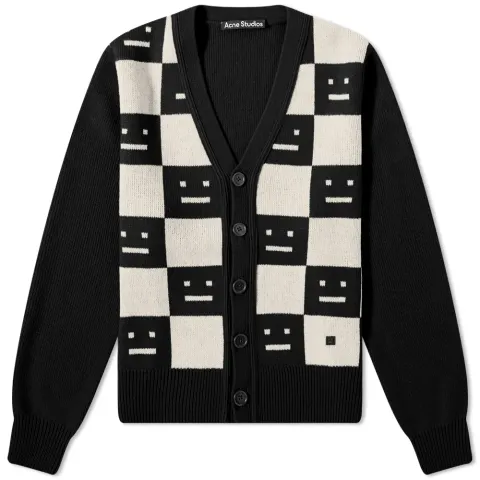 Katlaro Checkerboard Face Cardigan
