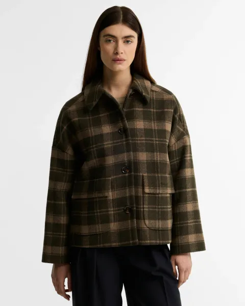Myla Checked Wool Coat