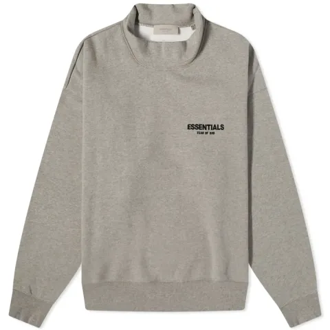 Logo Mock Neck Sweat