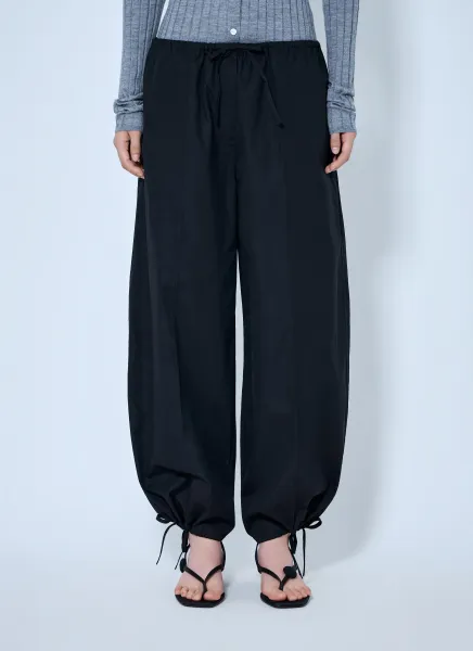 Drawstring Cotton Trousers