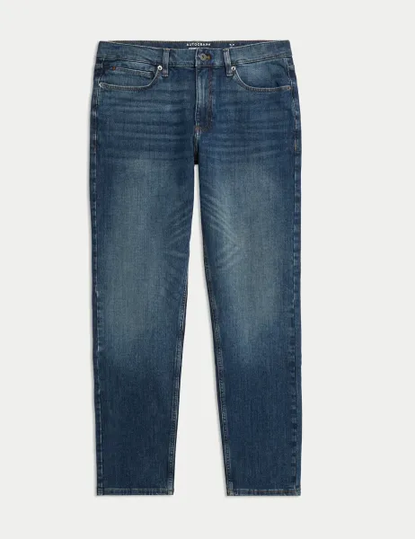 Autograph Slim Fit 360 Flex Stretch Jeans Mid Blue
