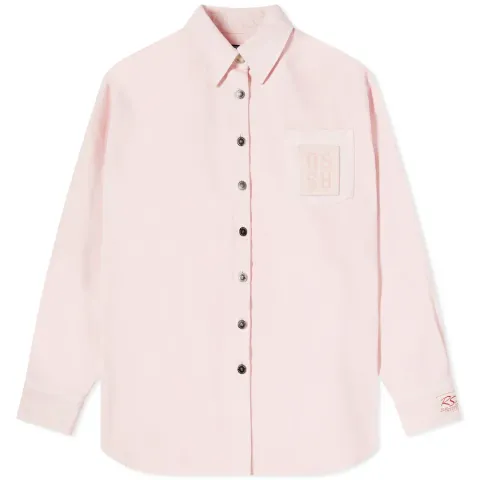 Logo Oversized Denim Shirt