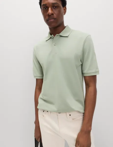 Marks & Spencer Ultimate Pique Polo Shirt Pistachio