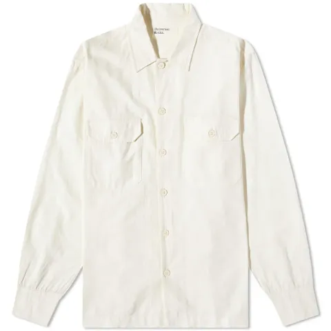 Slub Chambray Utility Shirt