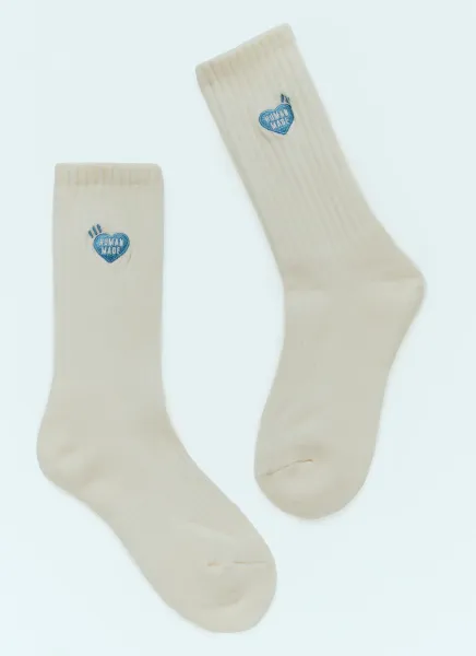 Logo Embroidery Pile Socks