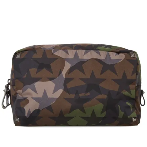 Camo Stars Nylon Wash Bag