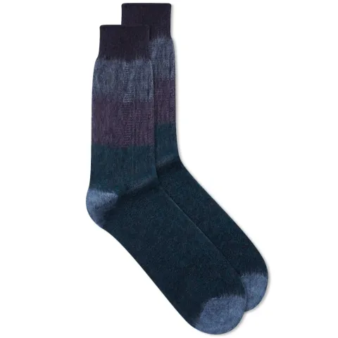 Gradation Cable Crew Sock