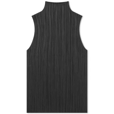 Basics Pleats Roll Neck Vest