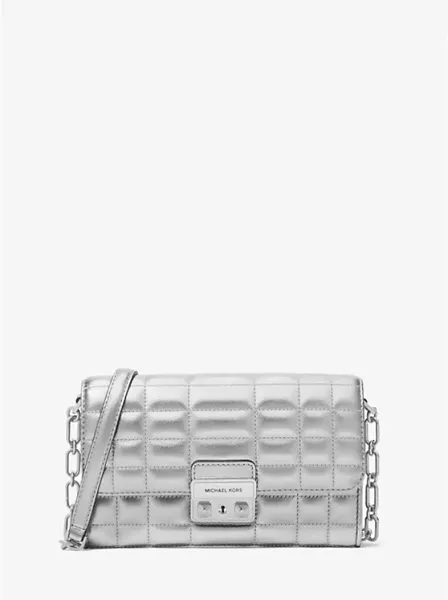 Tribeca Metallic Leather Convertible Crossbody Bag