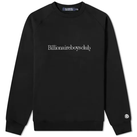 Embroidered Serif Logo Crewneck