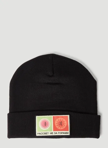 Logo Patch Beanie Hat