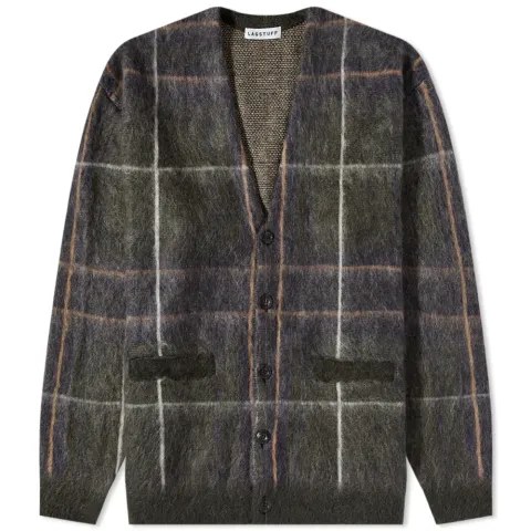 Mohair Check Cardigan